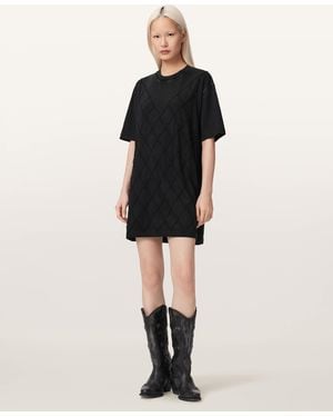 AllSaints Darcey Relaxed Fit Mini T-Shirt Dress - Black