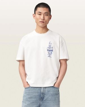 AllSaints Ignis Boxy Short Sleeve Graphic T-Shirt - White
