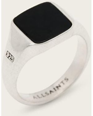AllSaints Spike Onyx Stone Ring - Natural