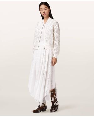 AllSaints Vashtie Lace Maxi Skirt - Natural