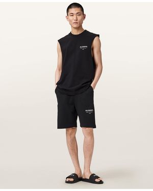 AllSaints Underground Relaxed Fit Sweat Shorts - White