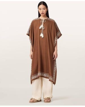 AllSaints Tess Kaftan Maxi Dress - Brown