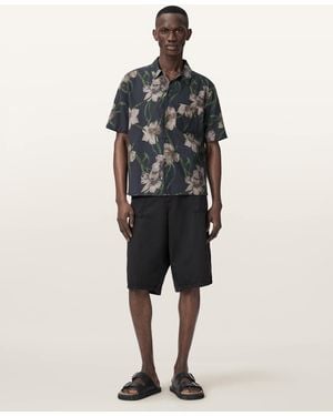AllSaints Climber Short Sleeve Boxy Shirt - Multicolour