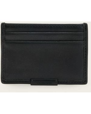 AllSaints Dove Leather Cardholder Wallet - Natural