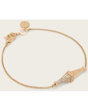 AllSaints Laio Pave Bracelet - Natural