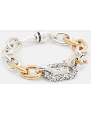 AllSaints Cadence Two Tone Chain Bracelet - Black