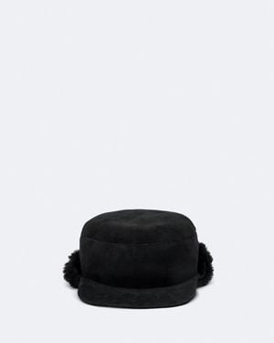 AllSaints Ramona Shearling Hat - Black