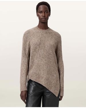AllSaints Lock Crew Neck Sweater - Natural