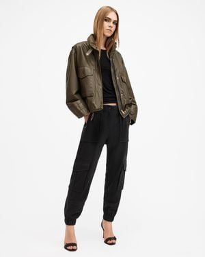 AllSaints Freda Lightweight Cargo Pants - Black
