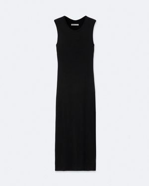 AllSaints Ilia Twisted-Back Bodycon Midi Dress - Black