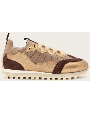 AllSaints Nevis Suede Trainers - Natural