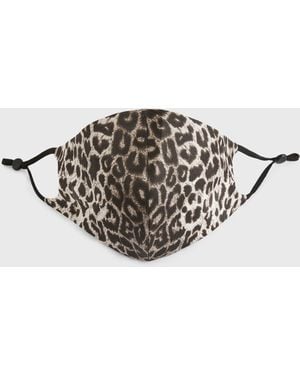 AllSaints Leppo Silk Blend Face Mask - Gray