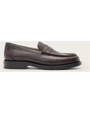 AllSaints Cow Leather Bloom Leather Loafers, /Us 8/Eu 41 - White