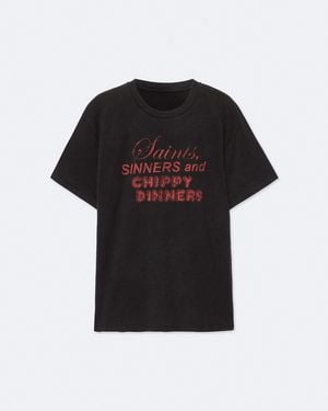 AllSaints Chippy Regular-Fit Graphic T-Shirt - Black