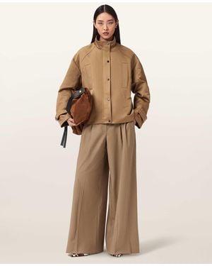 AllSaints Luellah Oversized Jacket - Brown