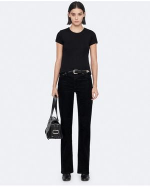 AllSaints Stevie Slim Fit Short Sleeve T-Shirt - Black