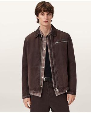 AllSaints Rothwell Cotton Jacket - Brown