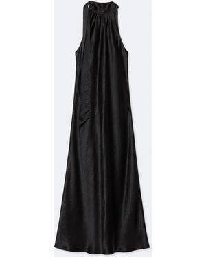 AllSaints Beril Bias-Cut Slip Dress - Black