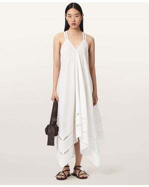 AllSaints Lil Lightweight Midi Dress - Natural