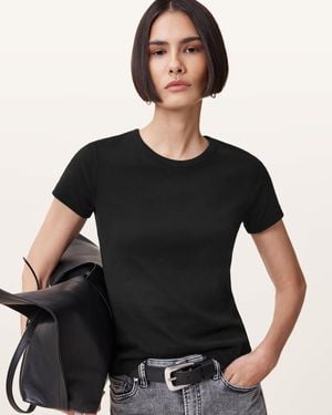 AllSaints Stevie Slim Fit Short Sleeve T-Shirt - Black