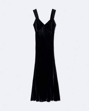 AllSaints Berletta Velvet Maxi Dress - Black