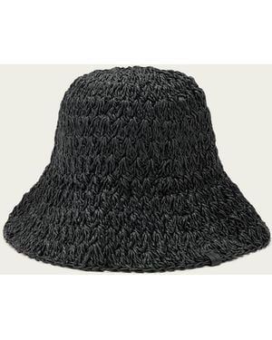 AllSaints Willow Straw Hat - Black