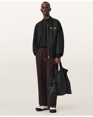 AllSaints Asher Straight Fit Joggers - Black