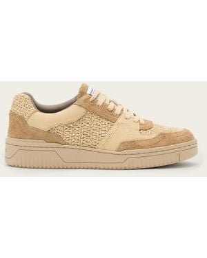 AllSaints Polyester Hix Raffia Trainers, /Us 6/Eu 36 - Natural