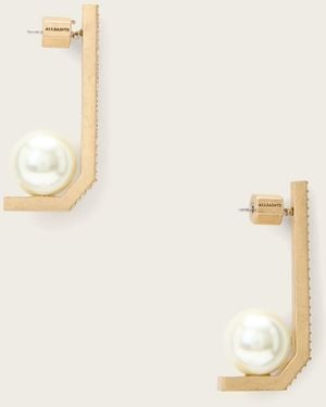 AllSaints Ellie Drop Earrings - Natural