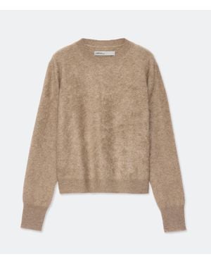 AllSaints Ada Cropped Cashmere Jumper - Natural