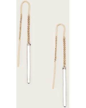 AllSaints Maeve Threader Earrings - Natural