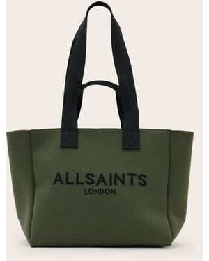 AllSaints Izzy Logo Print Medium Tote Bag - Green