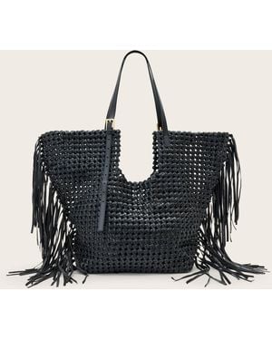 AllSaints Ara Leather Knot Tote Bag - Black