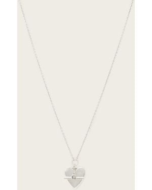 AllSaints Lia Heart Necklace - Natural