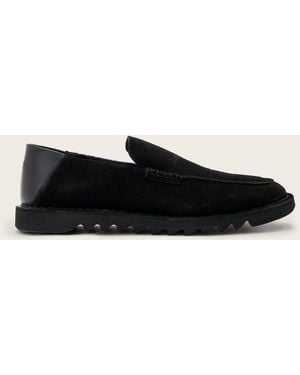 AllSaints Slix Leather Loafers - Black