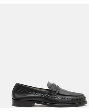 AllSaints Sammy Leather Loafer Shoes - White