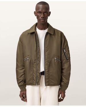 AllSaints Fallon Bomber Jacket - Brown