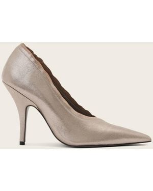 AllSaints Vera Court Stiletto Heels - Natural