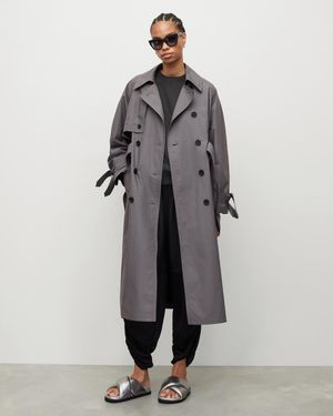 All saints trench coat womens sales
