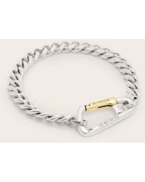 AllSaints Carabiner Two Tone Bracelet - Natural