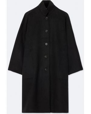 AllSaints Effie Wool-Blend Cocoon Coat - Black