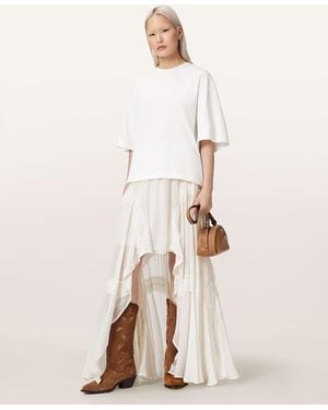 AllSaints Dorina Voluminous Maxi Skirt - Natural