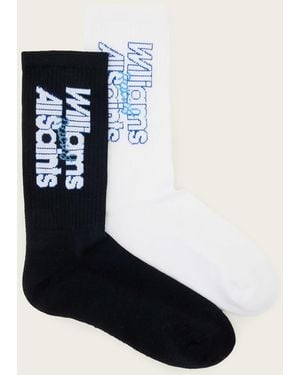 AllSaints Williams X Jacquard Socks 2 Pack - Black
