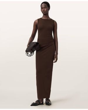 AllSaints Cotton Katarina Bodycon Maxi Dress, /Us 2 - Natural