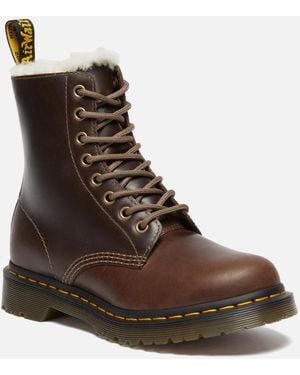 Dr. Martens 1460 Pascal Serena Leather Boots - Brown