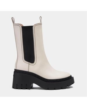 COACH Alexa Leather Heeled Chelsea Boots - Black