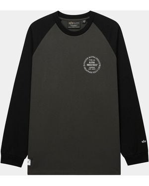 Alpha Industries Unfrm Long-sleeved Raglan T-shirt - Black