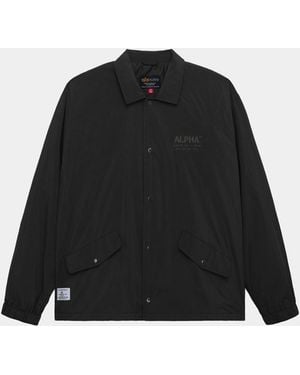 Alpha Industries Lightweight Relaxed Coaches Jacket - Black