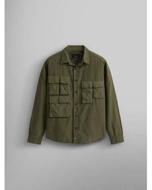 Alpha Industries Long Sleeve Multi Pocket Shirt (og-107 Green)
