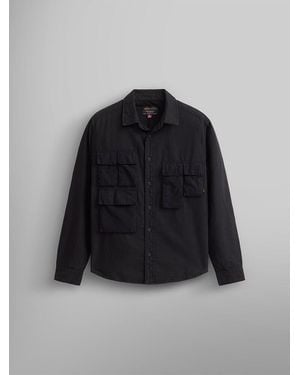 Alpha Industries Long Sleeve Multi Pocket Shirt - Black